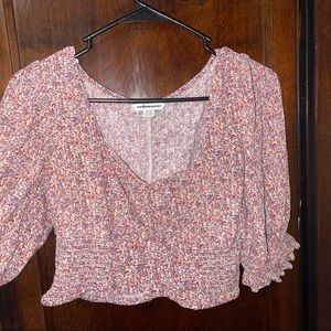 American Eagle Floral Crop Top